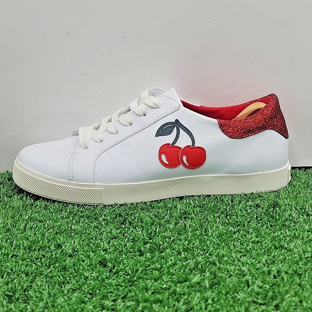 Katy Perry  Collection Womens Shoes 8.5 Medium Lace-Up Sneakers The Rizzo Cherry - Picture 4 of 12